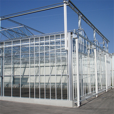Rolnictwo Szklane szklarnie kwiatowe Przemysłowe zewnętrzne szkło wieloprzęsłowe Profesjonalna holenderska szklarnia do sadzenia kwiatów