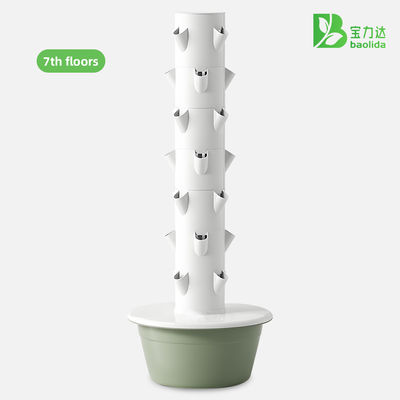 30L 7-Layer Commercial Vertical Hydroponic System with Automatic Pump Aquaponic Growing Tower for Vegetable Production