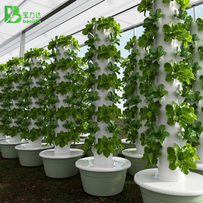 30L 7-Layer Commercial Vertical Hydroponic System with Automatic Pump Aquaponic Growing Tower for Vegetable Production