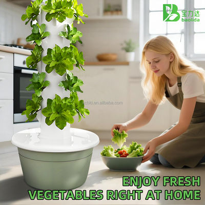 30L 9-Layer Commercial Automatic Hydroponic Tower Growing Lettuce Vertical Aquaponic System with Pump