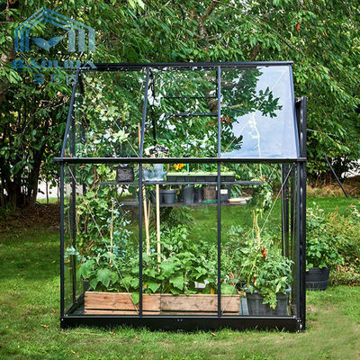 Namiot szklarniowy wielkości słonecznika ogrodniczy z taflą szkła
