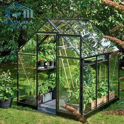 Namiot szklarniowy wielkości słonecznika ogrodniczy z taflą szkła